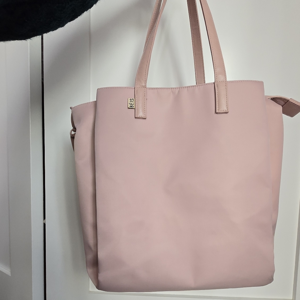 BEIS Commuter Tote Bag In Atlas Pink
